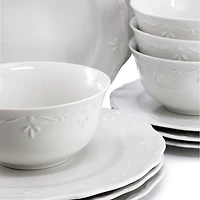 Elama Henryi 16 Piece 16-pc. Porcelain Dinnerware Set