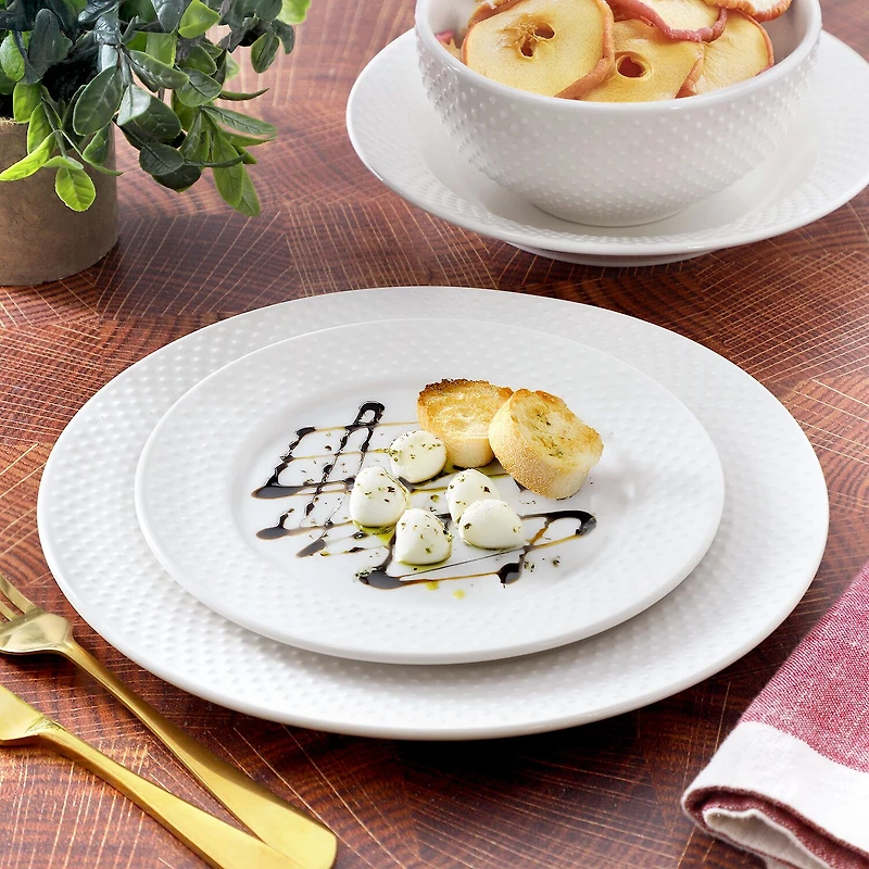 Elama Kim 16 Piece 16-pc. Porcelain Dinnerware Set