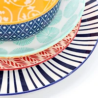 Elama Giovanna 16-pc. Porcelain Dinnerware Set