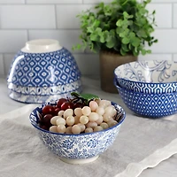 Elama Moxy 6 Piece Porcelain Salad Bowl