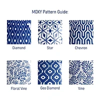 Elama Moxy 6 Piece Porcelain Salad Bowl