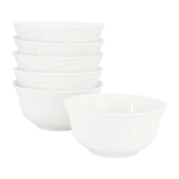 Elama Henryi 6.1 Inch 6-pc. Porcelain Salad Bowl