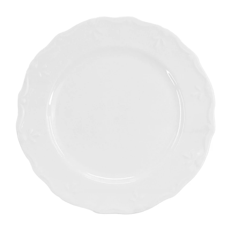Elama Henryi 10.6 Inch 6-pc. Porcelain Dinner Plate