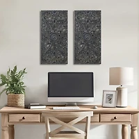 Madison Park Botanical Distressed Carved Wood 2-pc. Wall Art Set
