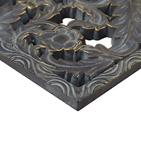 Madison Park Botanical Distressed Carved Wood 2-pc. Wall Art Set