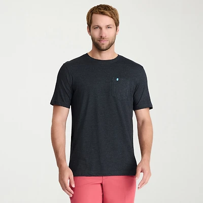IZOD Saltwater Soft Wash Mens Crew Neck Short Sleeve T-Shirt