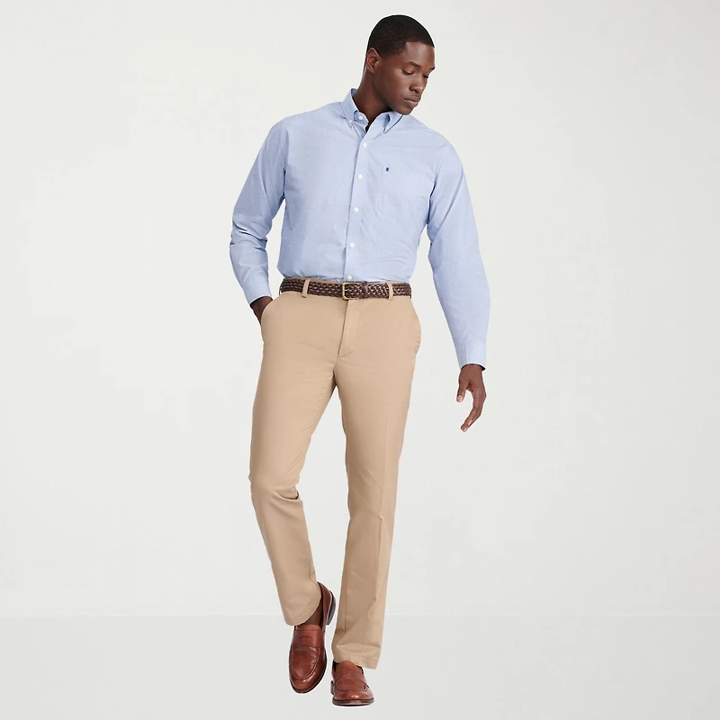IZOD Performance Comfort Mens Long Sleeve Classic Fit Button-Down Shirt