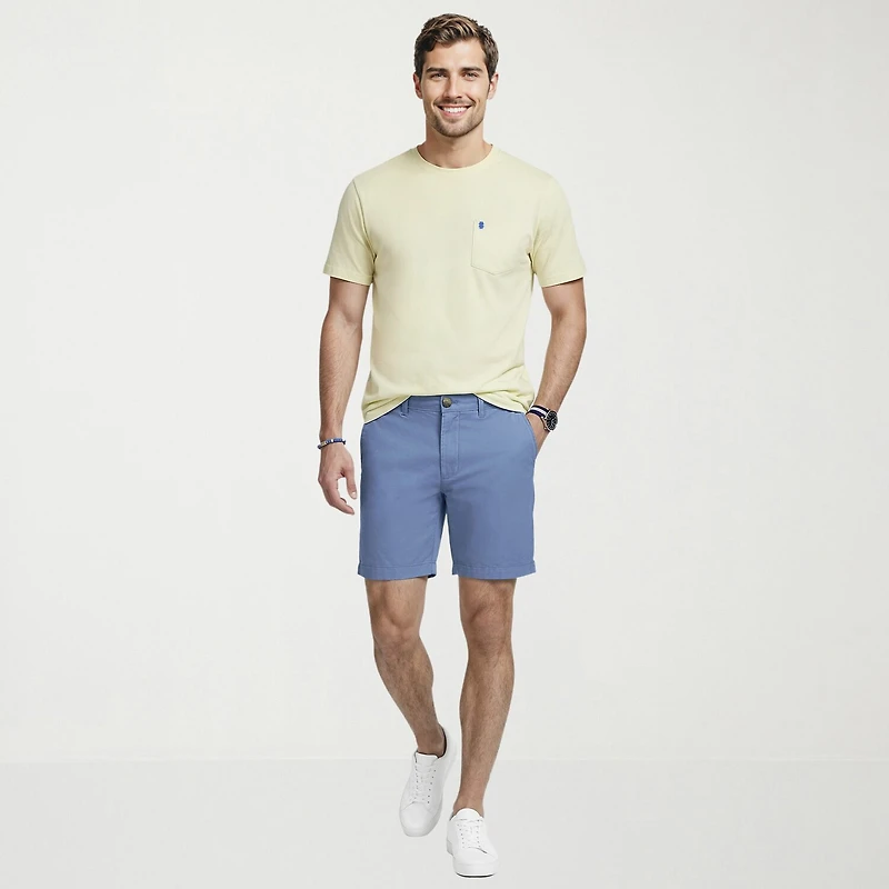IZOD Saltwater Mens 9 1/2" Stretch Fabric Chino Short