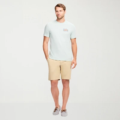 IZOD Saltwater Mens 9 1/2" Stretch Fabric Chino Short