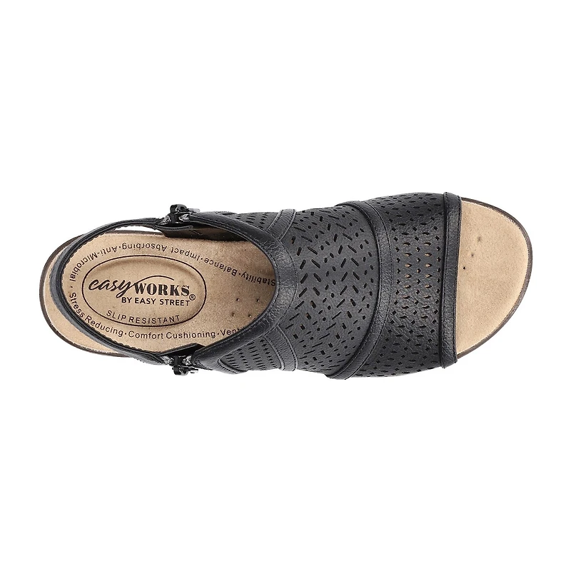 Easy Works By Street Womens Evan Heeled Sandals