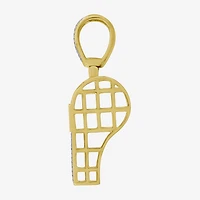 (J / I3) Mens 1/3 CT. T.W. Natural White Diamond 10K Gold Over Silver Pendant