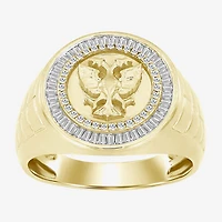 (I / I2) Mens 1/2 CT. T.W. Natural White Diamond 10K Gold Cocktail Ring