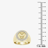 (I / I2) Mens 1/2 CT. T.W. Natural White Diamond 10K Gold Cocktail Ring