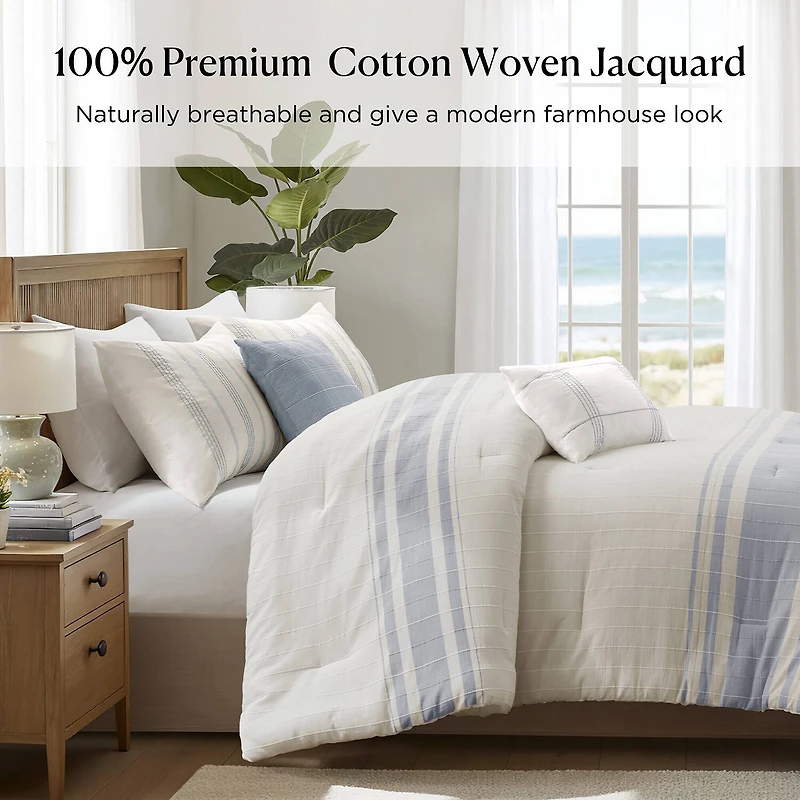 Harbor House Morgan Cotton 6-pc. Midweight Comforter Set