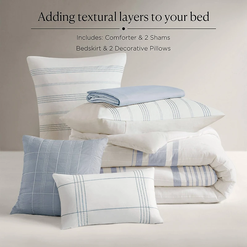 Harbor House Morgan Cotton 6-pc. Midweight Comforter Set