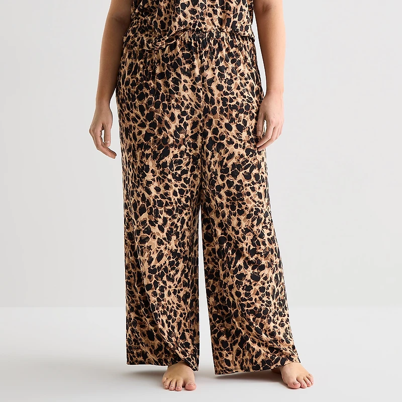 Ambrielle Womens Plus Pajama Pants