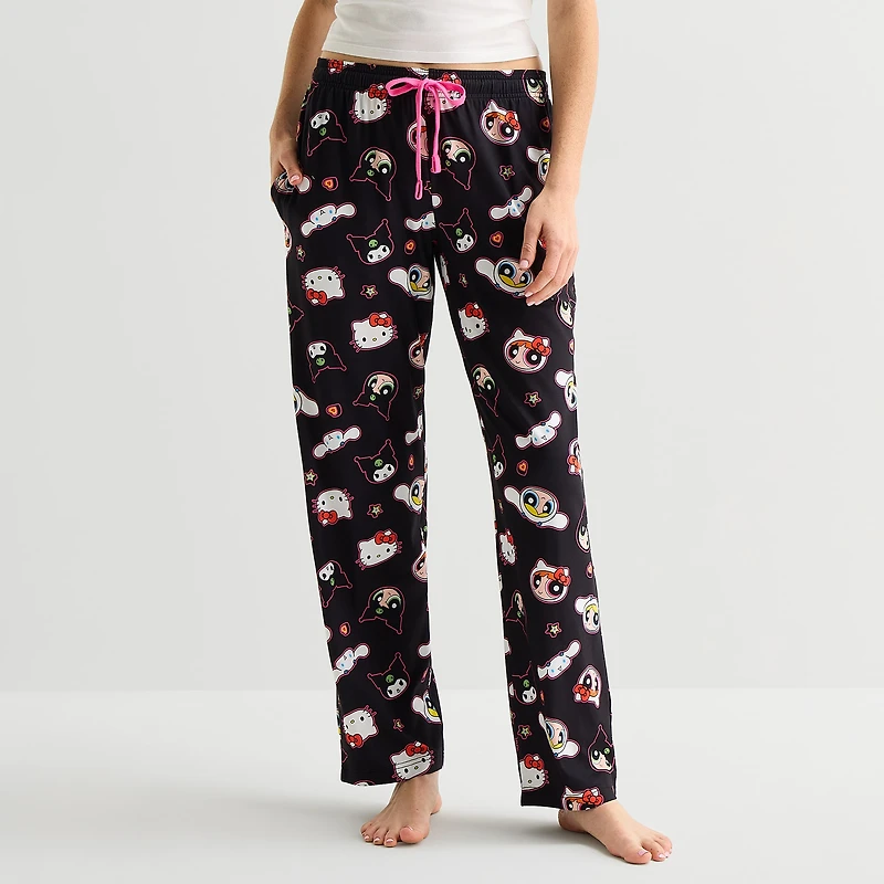 Womens Hello Kitty Powerpuff Girls Pajama Pants