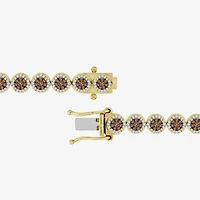 (Brown / I3) Mens 2 1/2 CT. T.W. Natural Champagne Diamond 10K Gold Tennis Bracelet