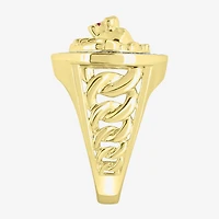 (J / I3) Mens 1/4 CT. T.W. Natural White Diamond 10K Gold Cocktail Ring