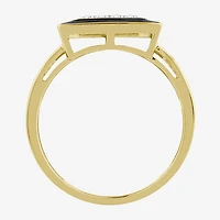 (J / I3) Mens 1/2 CT. T.W. Natural White Diamond 10K Gold Cocktail Ring