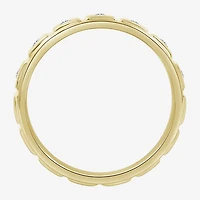 (J / I3) Mens 1/10 CT. T.W. Natural White Diamond 10K Gold Band