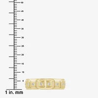 (J / I3) Mens 1/10 CT. T.W. Natural White Diamond 10K Gold Band
