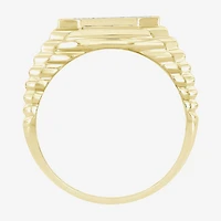 (J / I3) Mens 1/4 CT. T.W. Natural White Diamond 10K Gold Cocktail Ring