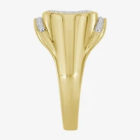 (J / I3) Mens 1/4 CT. T.W. Natural White Diamond 10K Gold Cocktail Ring