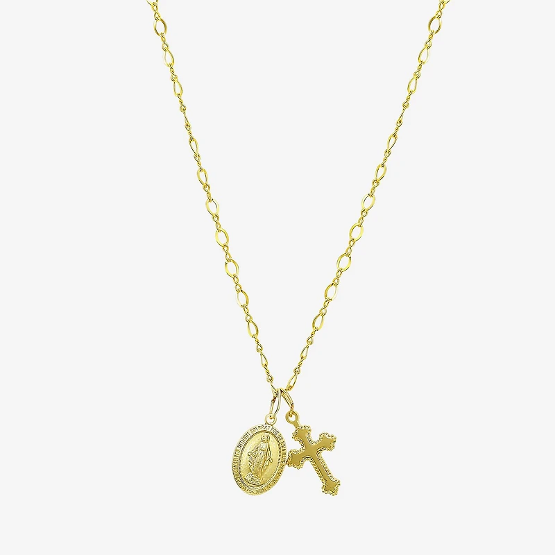 Religious Jewelry Guad Cross Girls Cross 15 Inch Pendant Necklace