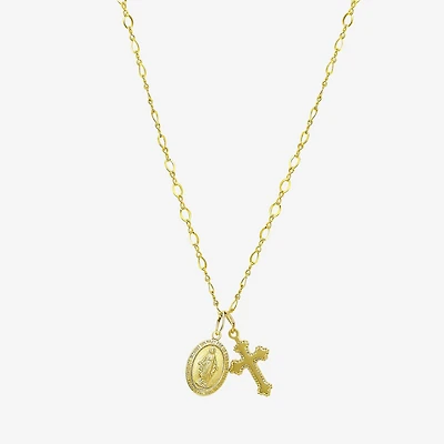 Religious Jewelry Guad Cross Girls Cross 15 Inch Pendant Necklace