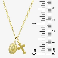 Religious Jewelry Guad Cross Girls Cross 15 Inch Pendant Necklace