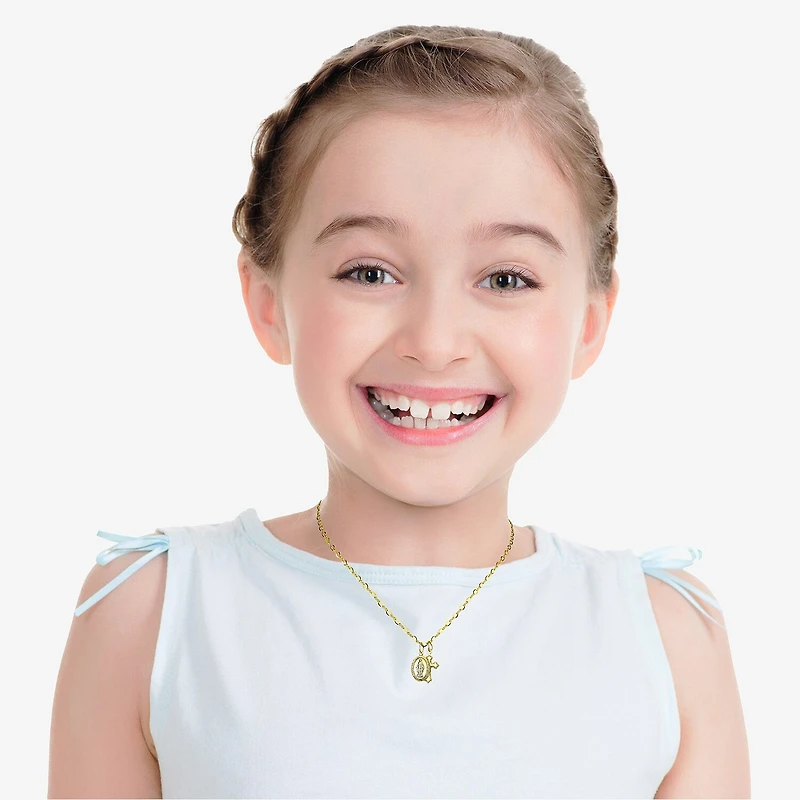 Religious Jewelry Guad Cross Girls Cross 15 Inch Pendant Necklace