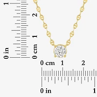 Diamond Addiction (G-H / Si2-I1) Womens 3/4 CT. T.W. Lab Grown White Diamond 14K Gold Over Silver Round 16 Inch Pendant Necklace