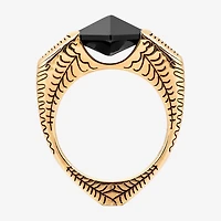 Harry Potter Mens Genuine Black Onyx 14K Gold Over Silver Fashion Ring