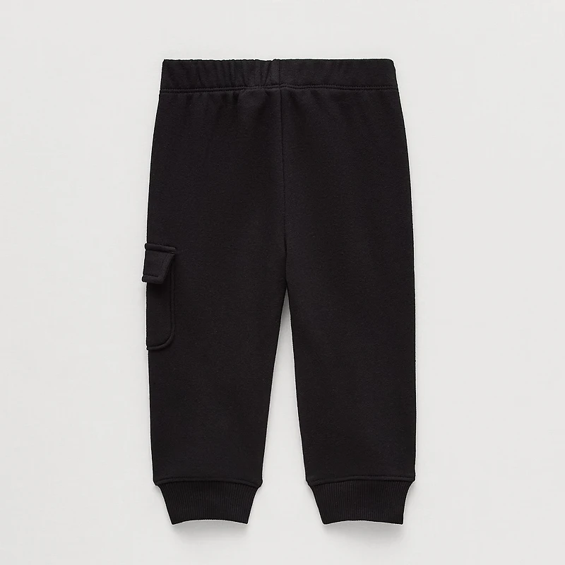 Okie Dokie Baby Boys Cinched Regular Fit French Terry Pull-On Pant
