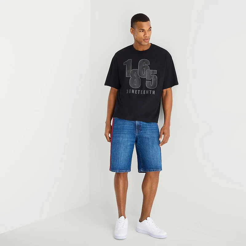 Hope & Wonder Juneteenth Mens Crew Neck Short Sleeve Boxy Fit Graphic T-Shirt