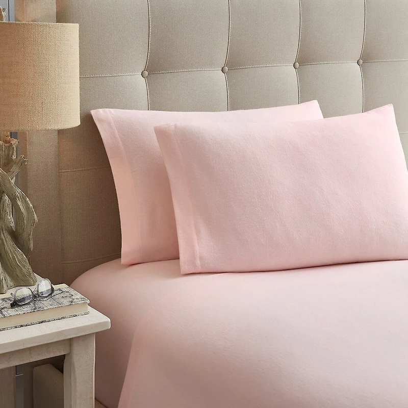 Laura Ashley 100% Cotton Brushed Flannel Deep Pocket Sheet Set