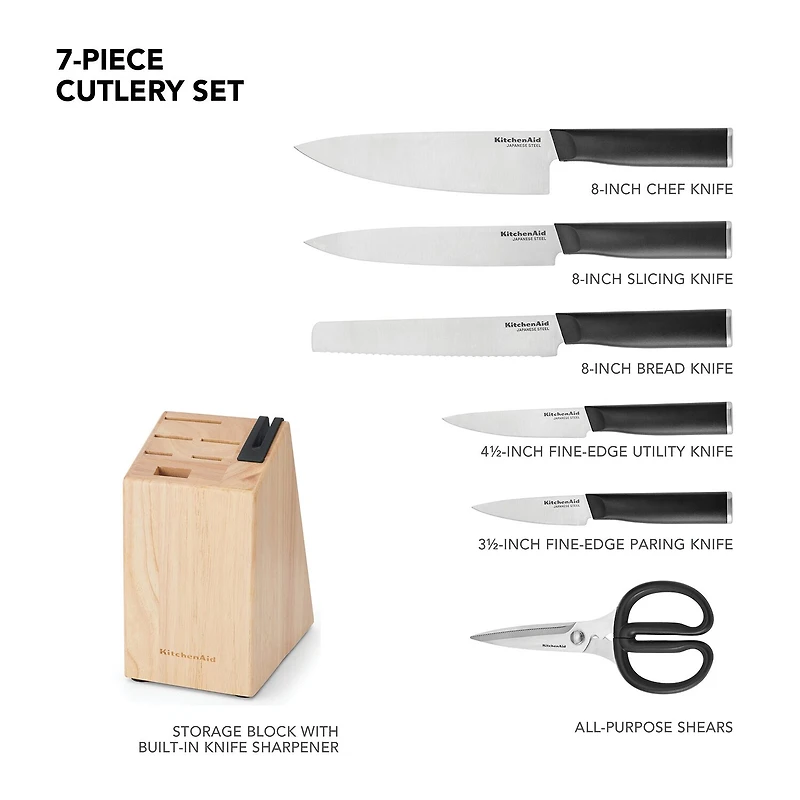 KitchenAid Classic 7-pc. Knife Block Set