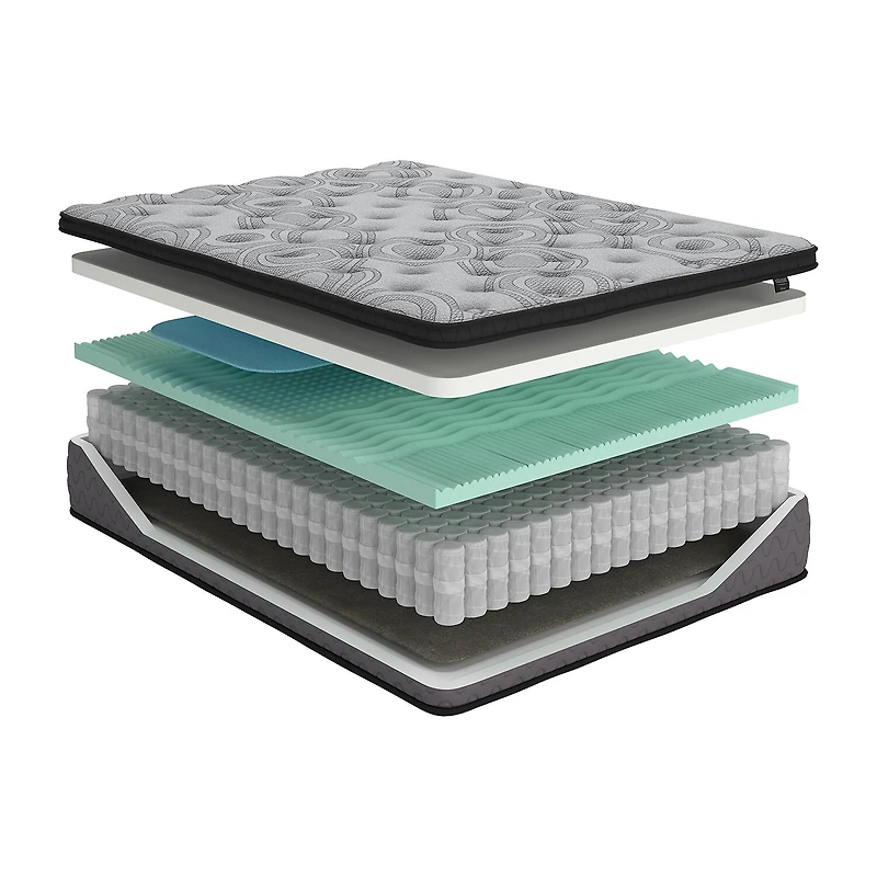 Sierra Sleep by Ashley Augusta 2.0 12" Hybrid Firm Tight Top - Mattress a Box