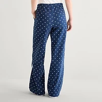 Bottom Womens Juniors Wide Leg Hello Kitty Fleece Sweatpant