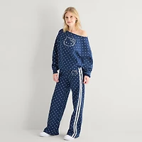 Bottom Womens Juniors Wide Leg Hello Kitty Fleece Sweatpant