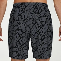 Nike Mens Drawstring Waist 7" Logo Swim Trunks