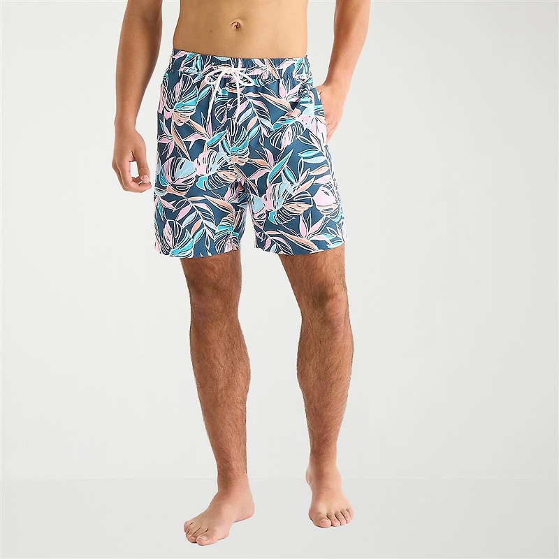 Arizona Mens 6 1/2" Animal Swim Trunks