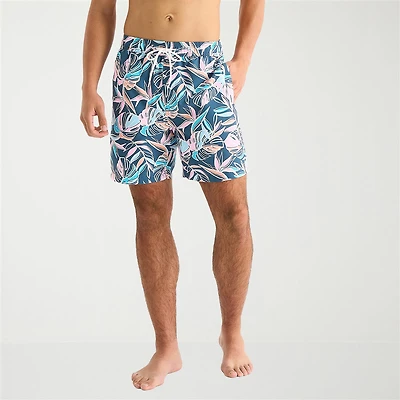 Arizona Mens 6 1/2" Animal Swim Trunks