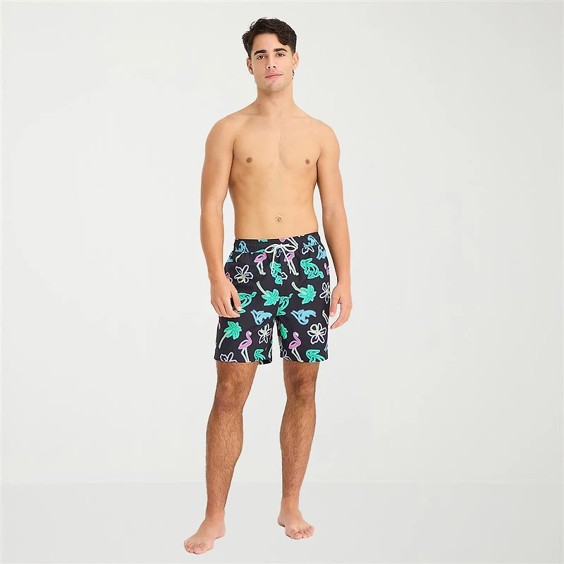Arizona Mens 6 1/2" Animal Swim Trunks