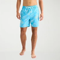 Arizona Mens 6 1/2" Striped Swim Trunks