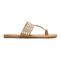 a.n.a Womens Embroidery Slide Sandals
