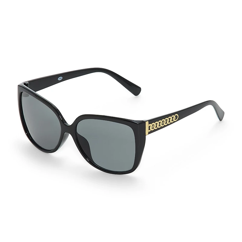 Mixit Black Cateye Womens UV Protection Cat Eye Sunglasses