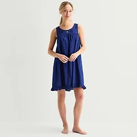 Adonna Womens Sleeveless Round Neck Nightgown