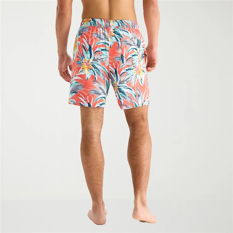 Arizona Mens 6 1/2" Patchwork Swim Trunks